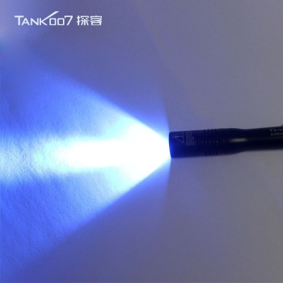 Tank007探客UVE2熒光檢測手電筒 便攜式迷你筆帽式UV紫外線手電