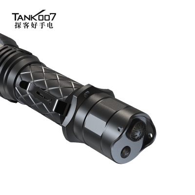 TANK007探客新款PT41戰術執法雙用強光手電LED三開關高亮照明手電